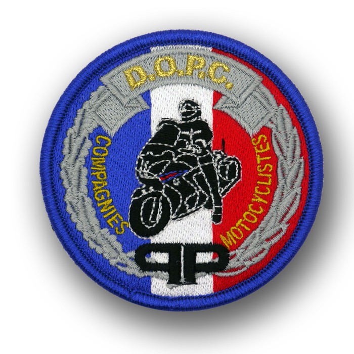 écusson Brodé Motorisée Gendarmerie Départementale